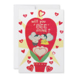 Vintage Valentines Day Card Invites