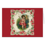 Vintage Valentine's Day, Victorian Angel on Phone Card