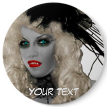 Vintage Vampire Button