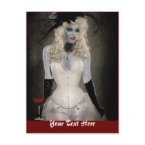 Vintage Vampire Post Card