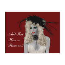 Vintage Vampire Post Card