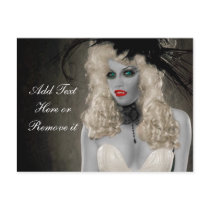 Vintage Vampire Post Card