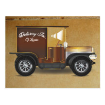 Vintage Van Postcard