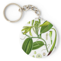 Vintage Vanilla Pod Specimen Keychain