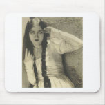 Vintage vaudeville actress mousepad