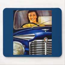 Vintage Vauxhall Motors Advertisement Mousemat