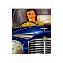 Vintage Vauxhall Motors Advertisement Postcards