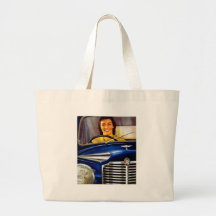 Vintage Vauxhall Motors Advertisement Tote Bags