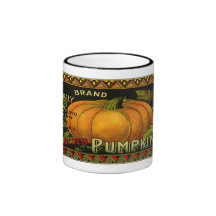 Vintage Vegetable Label Mugs