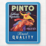 Vintage Vegetables Food Product Label Mousemats