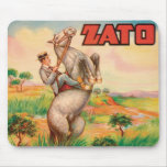 Vintage Vegetables Food Product Label Mousepad