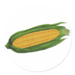 Vintage Vegetables; Yellow Corn on the Cob stickers