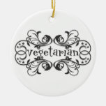 Vintage Vegetarian Christmas Tree Ornament