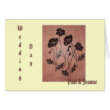 Vintage Velvet Poppies Cards