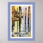 Vintage Venice Italy Travel Large Poster posters