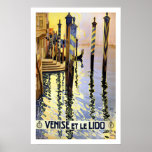 Vintage Venice Italy Travel Poster posters