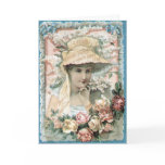 Vintage Victorian Ad Lady Everyday Card