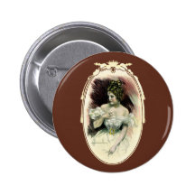Vintage Victorian Bridal Portrait Pin