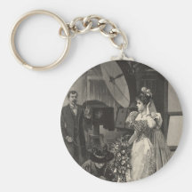 Vintage Victorian Bride, Bridal Portrait Key Chains