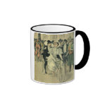 Vintage Victorian Bride Groom Ride Tandem Bicycle Mugs