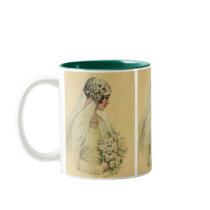 Vintage Victorian Bride in Profile Coffee Mug