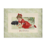 vintage victorian Christmas Postcard