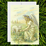 Vintage Victorian Easter Angel with Lamb cards