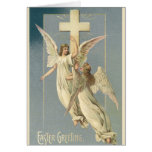 Vintage Victorian Easter Angels with a Cross Greeting Cards