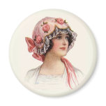 VINTAGE VICTORIAN HAT FASHION magnets