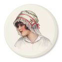 VINTAGE VICTORIAN HAT FASHION magnets