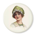 VINTAGE VICTORIAN HAT FASHION -- magnets