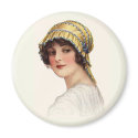 VINTAGE VICTORIAN HAT FASHION magnets