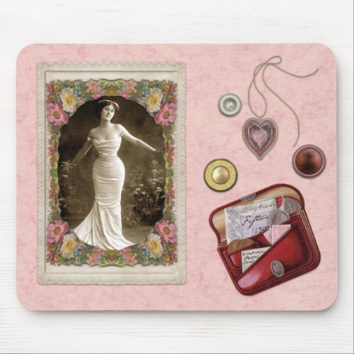 Vintage Victorian Lady With Curves Mousepad