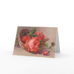 Vintage Victorian Red Roses Everyday Card