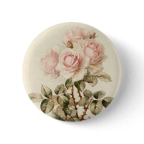 Vintage Victorian Romantic Roses Buttons