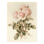 Vintage Victorian Romantic Roses Post Cards