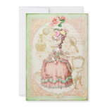 Vintage Victorian Rose Birthday Party Invitation