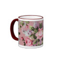 Vintage Victorian Roses and Lilacs Mug