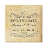 Vintage Victorian Save The Date magnets
