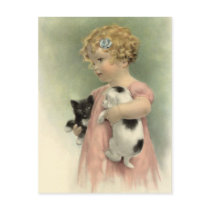 VINTAGE VICTORIAN Stray Pet Adopt Rescue  POSTCARD
