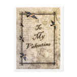 vintage victorian style Valentine postcard