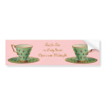 Vintage Victorian Tea Cup bumper stickers