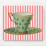 Vintage Victorian Tea Cup mousepads