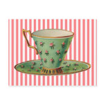 Vintage Victorian Tea Cup postcards