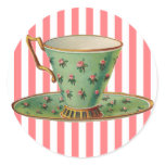Vintage Victorian Tea Cup stickers