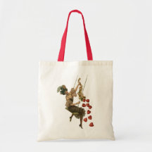 Vintage Victorian Valentine's Day Woman and Hearts Bags