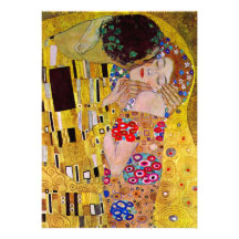 Vintage Victorian Wedding, The Kiss by Klimt Personalized Invitation