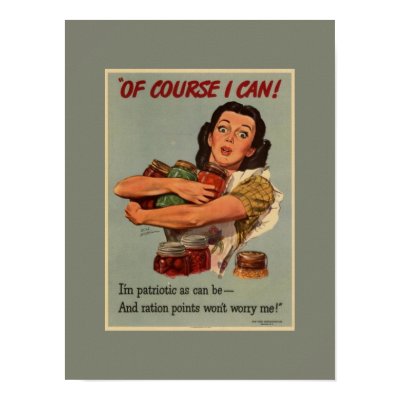 Vintage Victory Garden: Of Course I Can! Poster by cowboyannie
