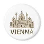 Vintage Vienna Fridge Magnet