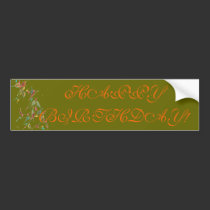 Vintage Vine Birthday Bumper bumper stickers